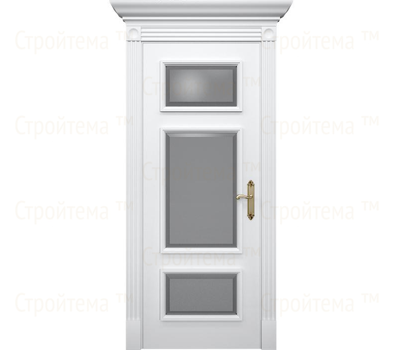 Дверь межкомнатная со стеклом Монца ДО5 с патиной