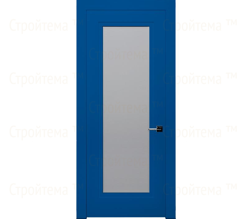 Дверь межкомнатная со стеклом Гранада ДО1 синяя