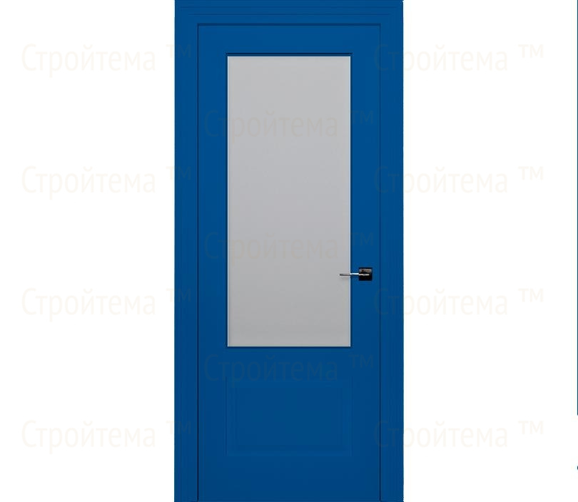 Дверь межкомнатная со стеклом Римини ДО2-2 синяя