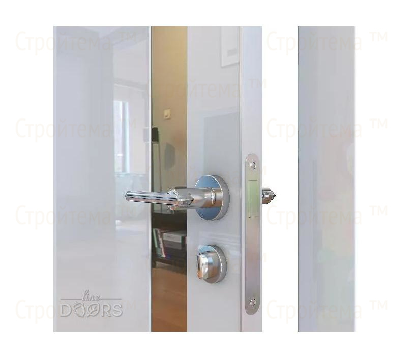 Дверь межкомнатная Линия дверей DO-507 (ДО-507) Белый глянец/зеркало Бронза