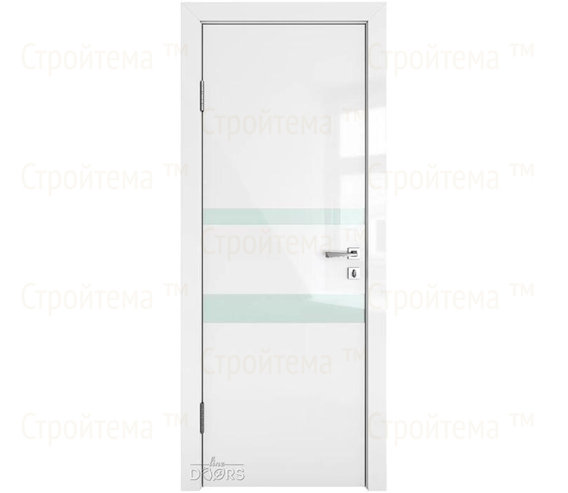 Дверь межкомнатная Линия дверей DO-512 (ДО-512) Белый глянец/стекло Белое
