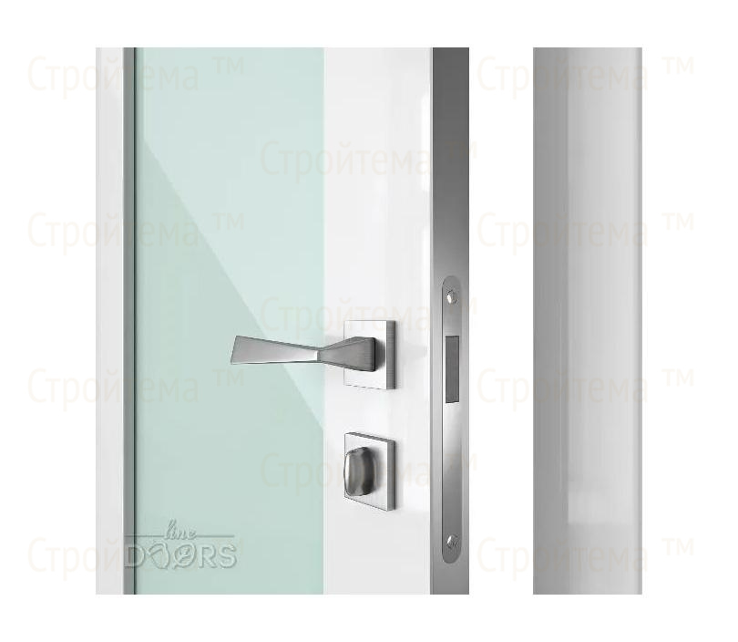 Дверь межкомнатная Линия дверей DO-DIANA/500 Белый глянец/Стекло белое
