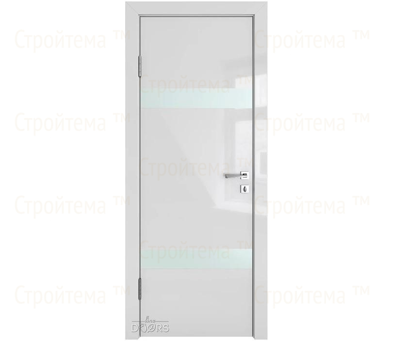 Дверь межкомнатная Линия дверей DO-502 (ДО-502) Серый глянец/Снег
