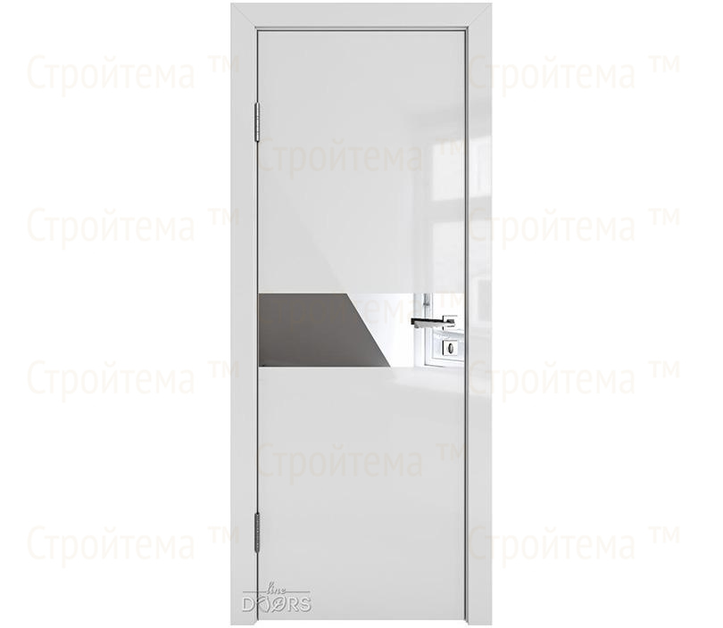 Дверь межкомнатная Линия дверей DO-509 (ДО-509) Серый глянец/зеркало