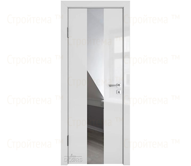 Дверь межкомнатная Линия дверей DO-510 (ДО-510) Серый глянец/зеркало