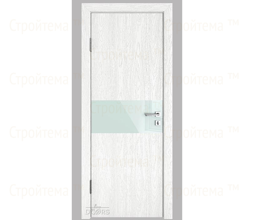 Дверь межкомнатная Линия дверей DO-501 (ДО-501) Белый глубокий/стекло Белое