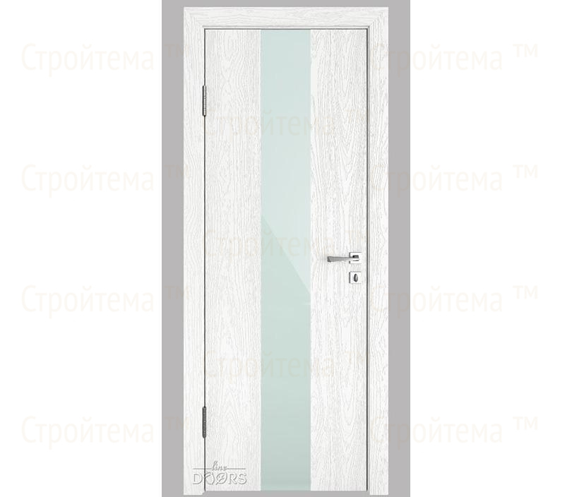 Дверь межкомнатная Линия дверей DO-510 (ДО-510) Белый глубокий/стекло Белое