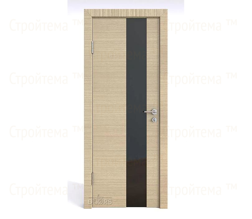 Дверь межкомнатная Линия дверей DO-504 (ДО-504) Неаполь/стекло Черное