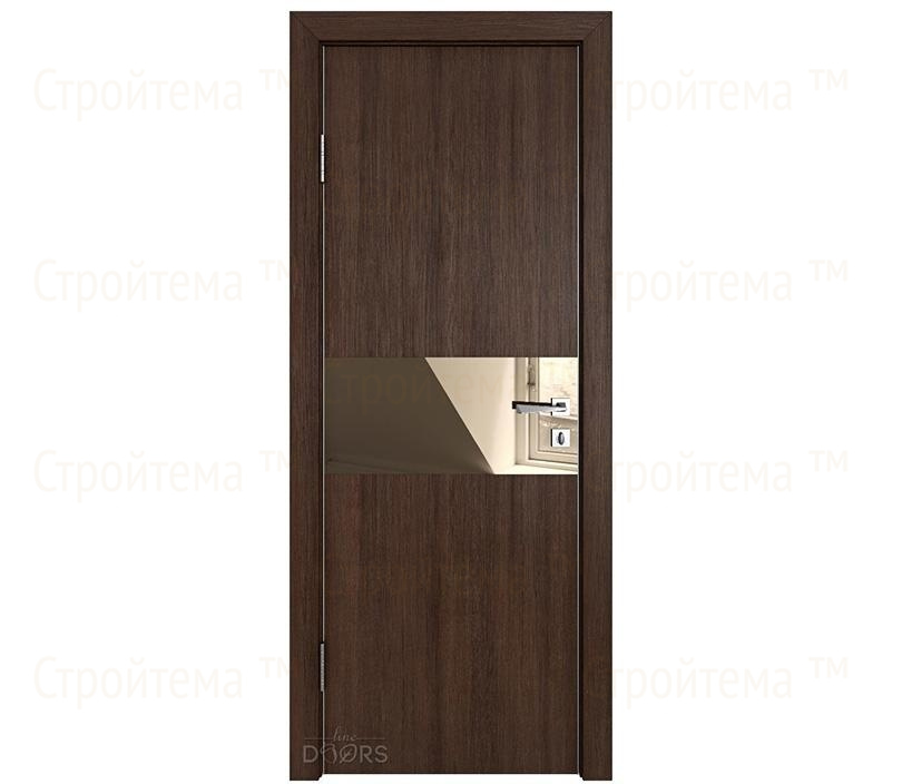Дверь межкомнатная Линия дверей DO-501 (ДО-501) Мокко/зеркало Бронза