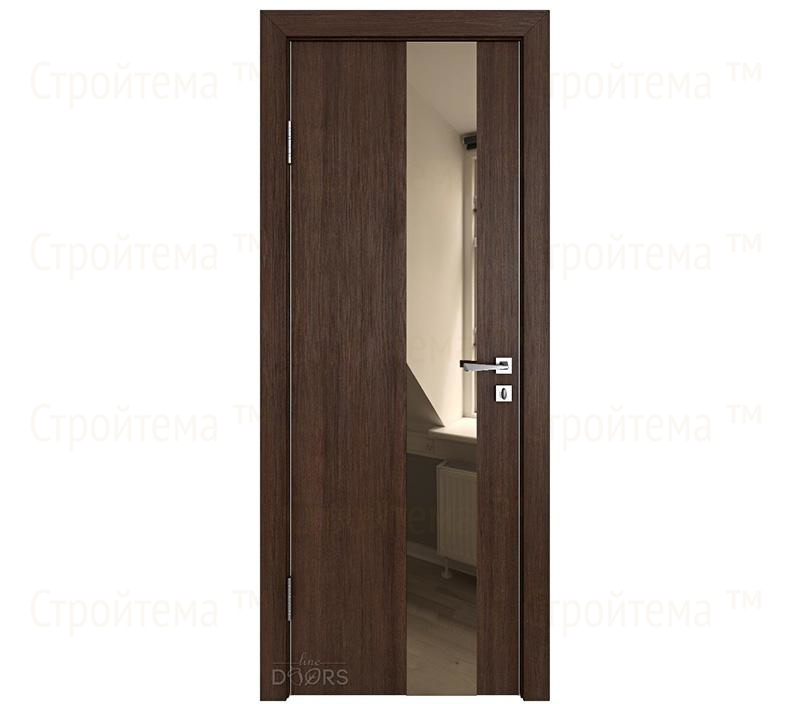 Дверь межкомнатная Линия дверей DO-504 (ДО-504) Мокко/зеркало Бронза