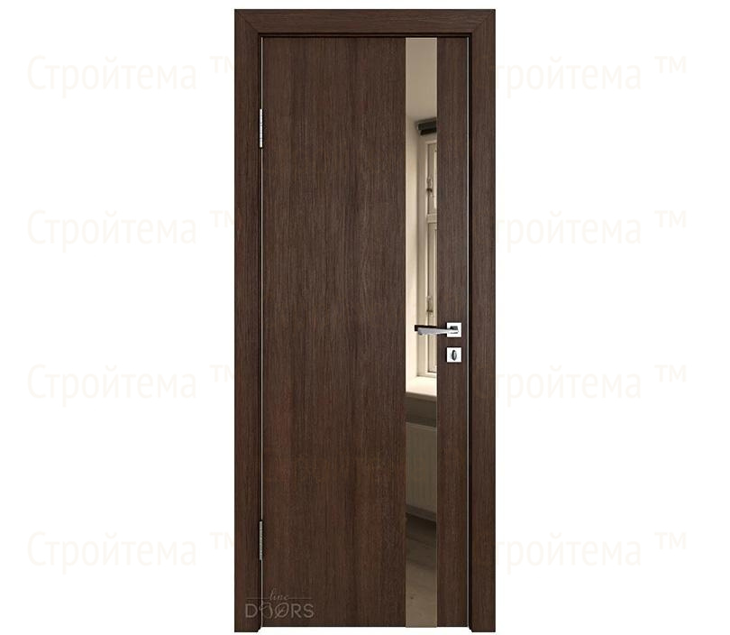 Дверь межкомнатная Линия дверей DO-507 (ДО-507) Мокко/зеркало Бронза