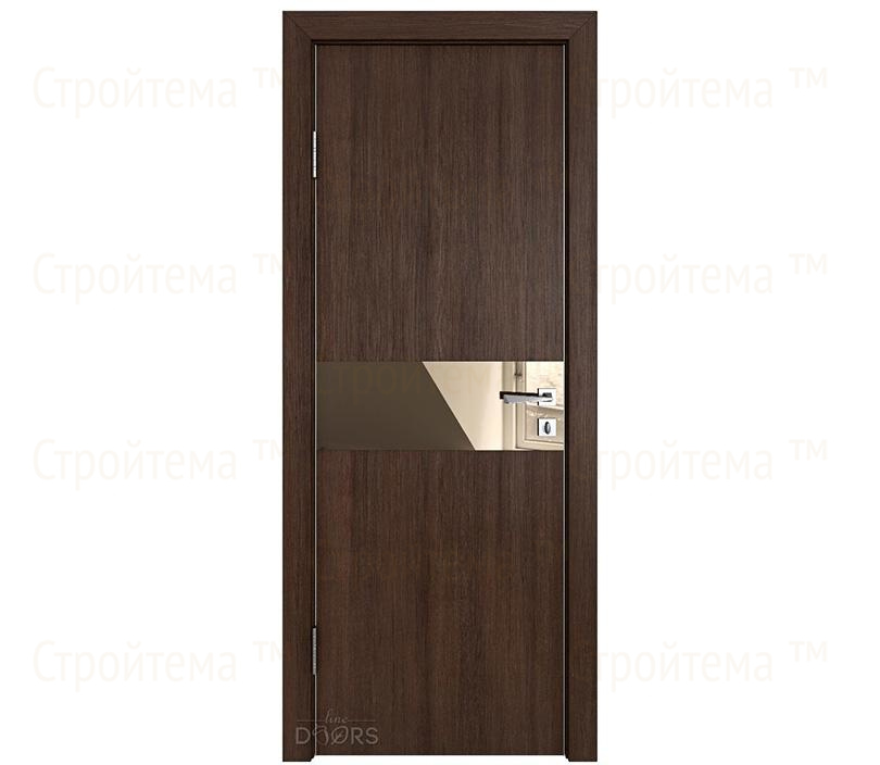 Дверь межкомнатная Линия дверей DO-509 (ДО-509) Мокко/зеркало Бронза