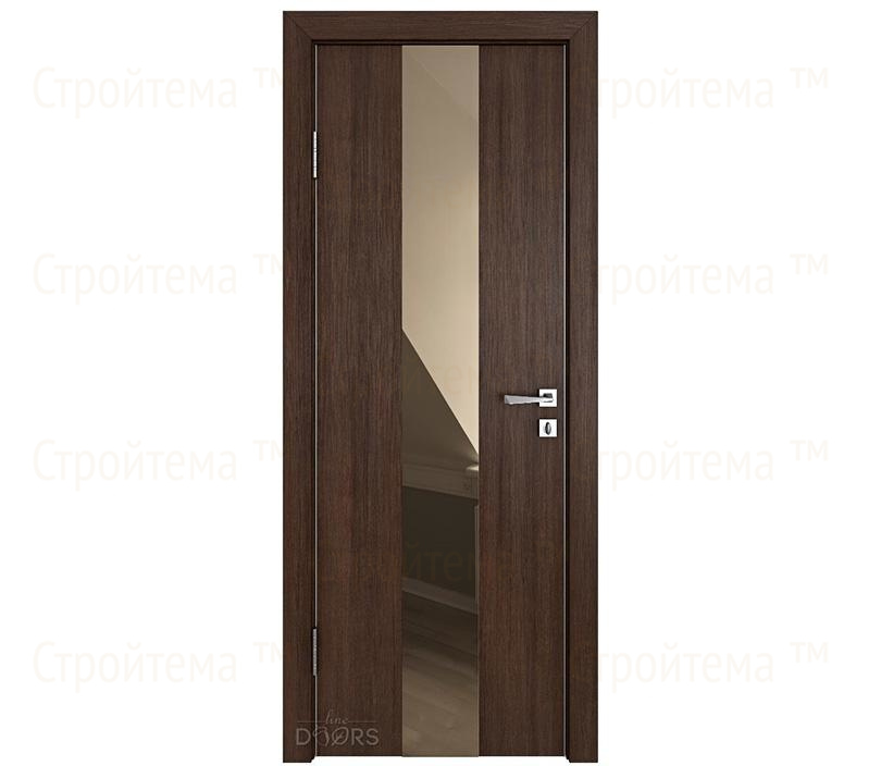 Дверь межкомнатная Линия дверей DO-510 (ДО-510) Мокко/зеркало Бронза