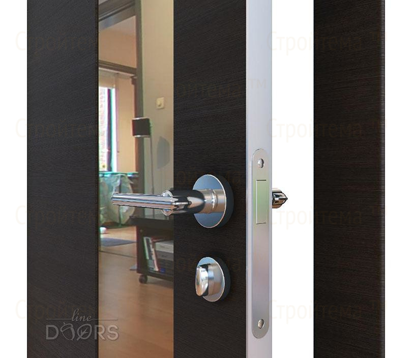 Дверь межкомнатная Линия дверей DO-504 (ДО-504) Венге горизонтальный/зеркало Бронза