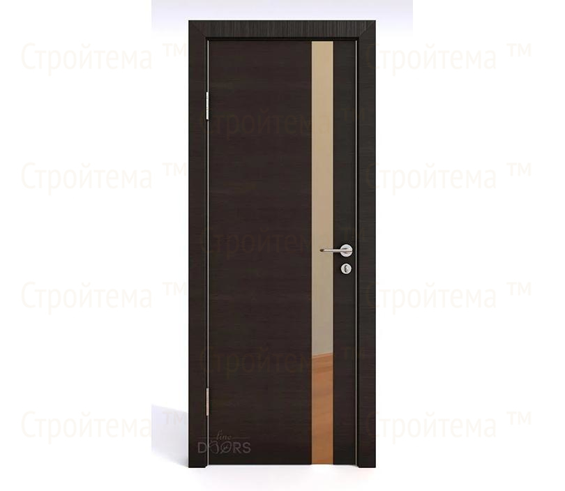 Дверь межкомнатная Линия дверей DO-507 (ДО-507) Венге горизонтальный/зеркало Бронза