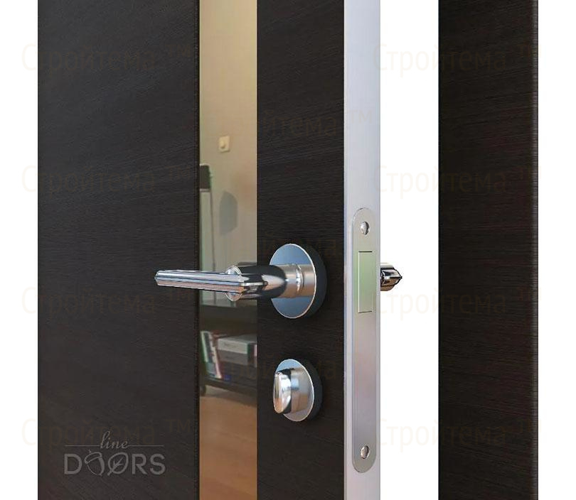Дверь межкомнатная Линия дверей DO-507 (ДО-507) Венге горизонтальный/зеркало Бронза