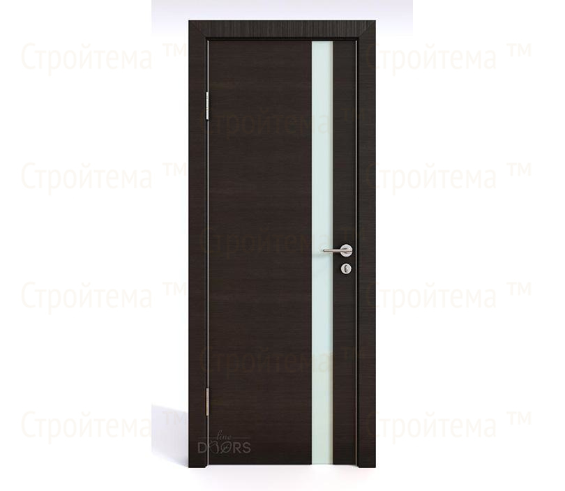 Дверь межкомнатная Линия дверей DO-507 (ДО-507) Венге горизонтальный/стекло Белое
