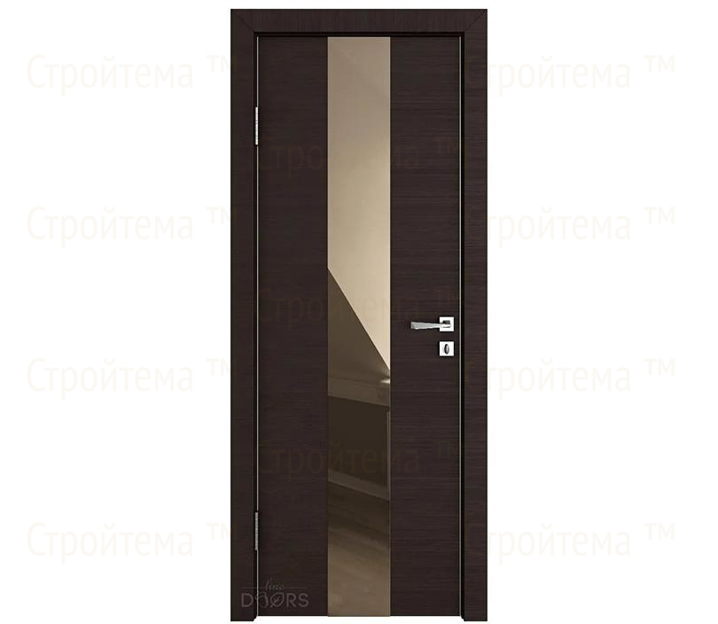 Дверь межкомнатная Линия дверей DO-510 (ДО-510) Венге горизонтальный/зеркало Бронза