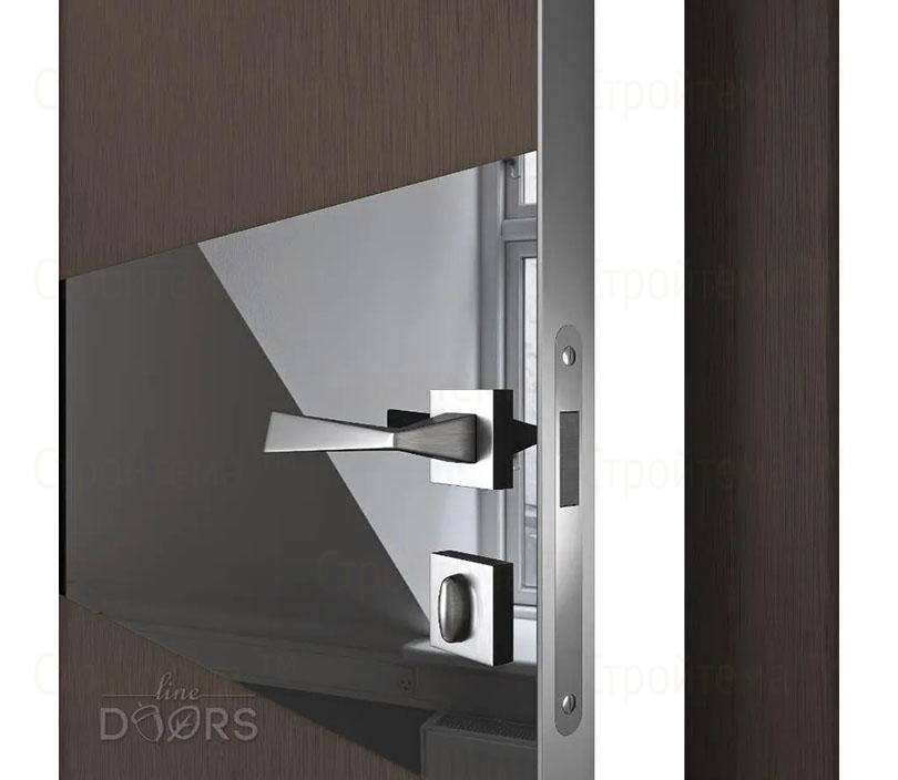 Дверь межкомнатная Линия дверей DO-501 (ДО-501) Бронза/стекло Черное