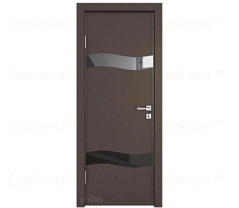 Дверь межкомнатная Линия дверей DO-503 (ДО-503) Бронза/стекло Черное