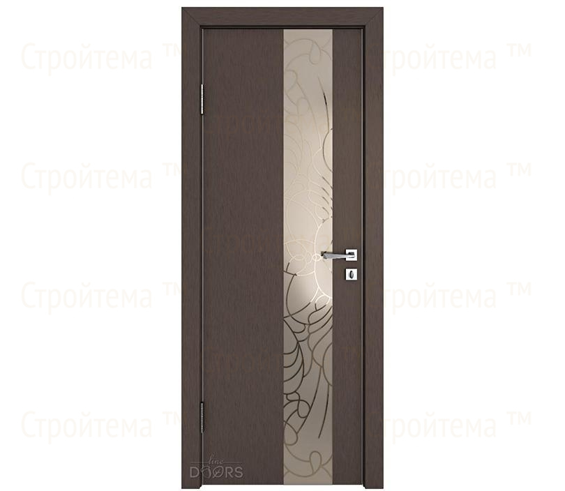 Дверь межкомнатная Линия дверей DO-504 (ДО-504) Бронза/вставка Веста