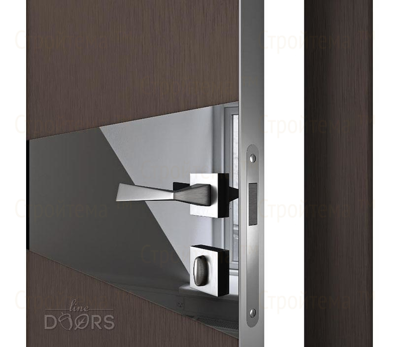 Дверь межкомнатная Линия дверей DO-509 (ДО-509) Бронза/стекло Черное