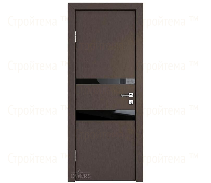 Дверь межкомнатная Линия дверей DO-512 (ДО-512) Бронза/стекло Черное