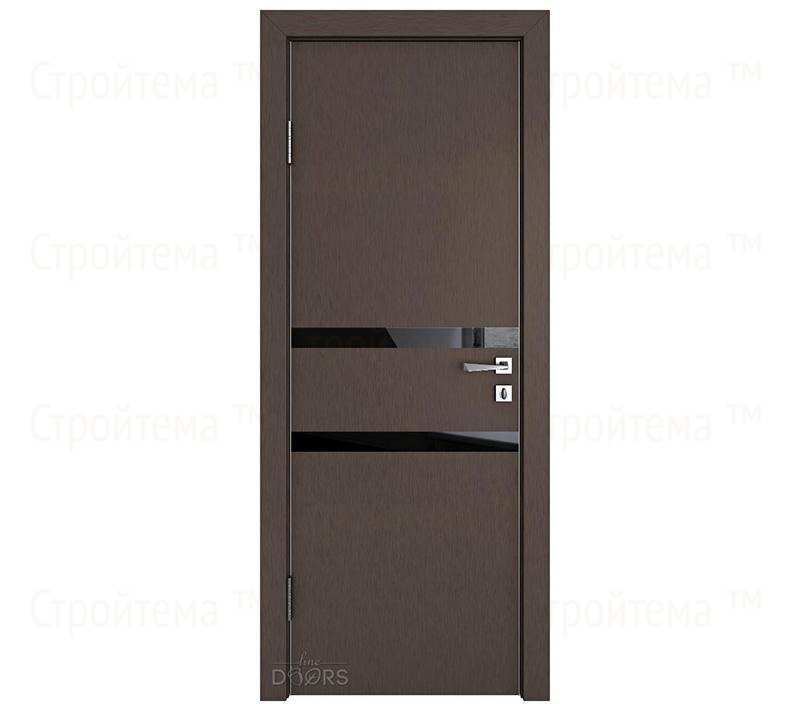 Дверь межкомнатная Линия дверей DO-513 (ДО-513) Бронза/стекло Черное