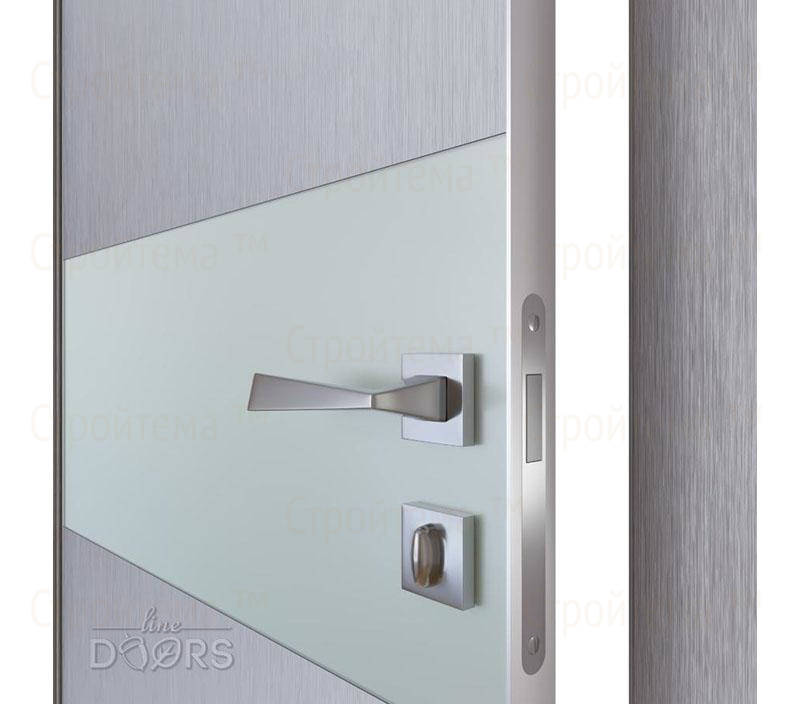 Дверь межкомнатная Линия дверей DO-501 (ДО-501) Металлик/Снег