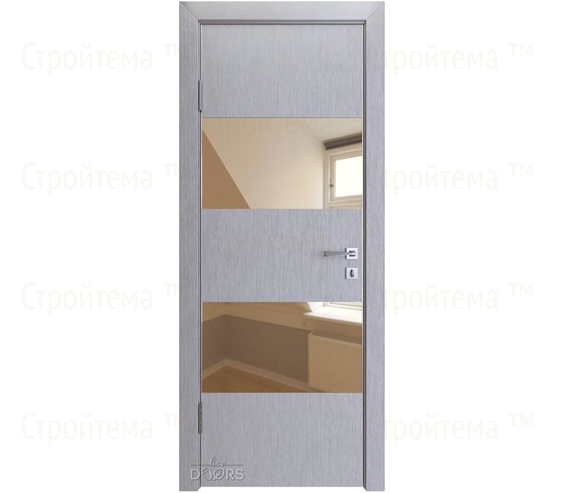 Дверь межкомнатная Линия дверей DO-508 (ДО-508) Металлик/зеркало Бронза