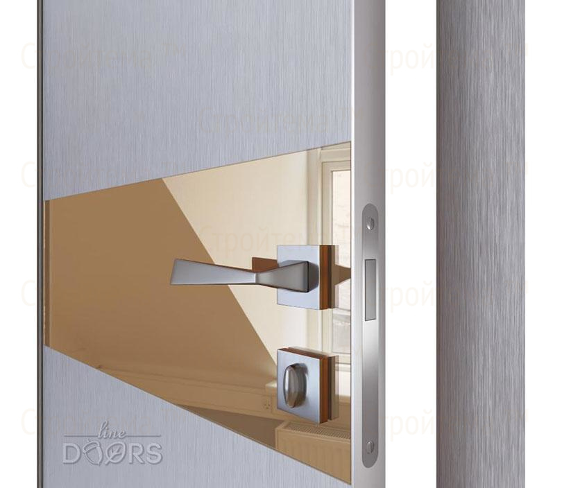 Дверь межкомнатная Линия дверей DO-509 (ДО-509) Металлик/зеркало Бронза