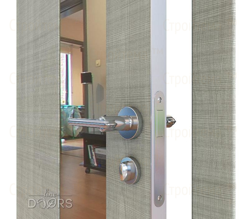 Дверь межкомнатная Линия дверей DO-504 (ДО-504) Серый дуб/зеркало Бронза