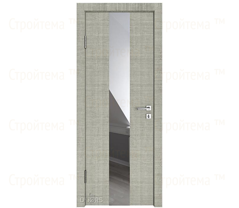 Дверь межкомнатная Линия дверей DO-510 (ДО-510) Серый дуб/Зеркало