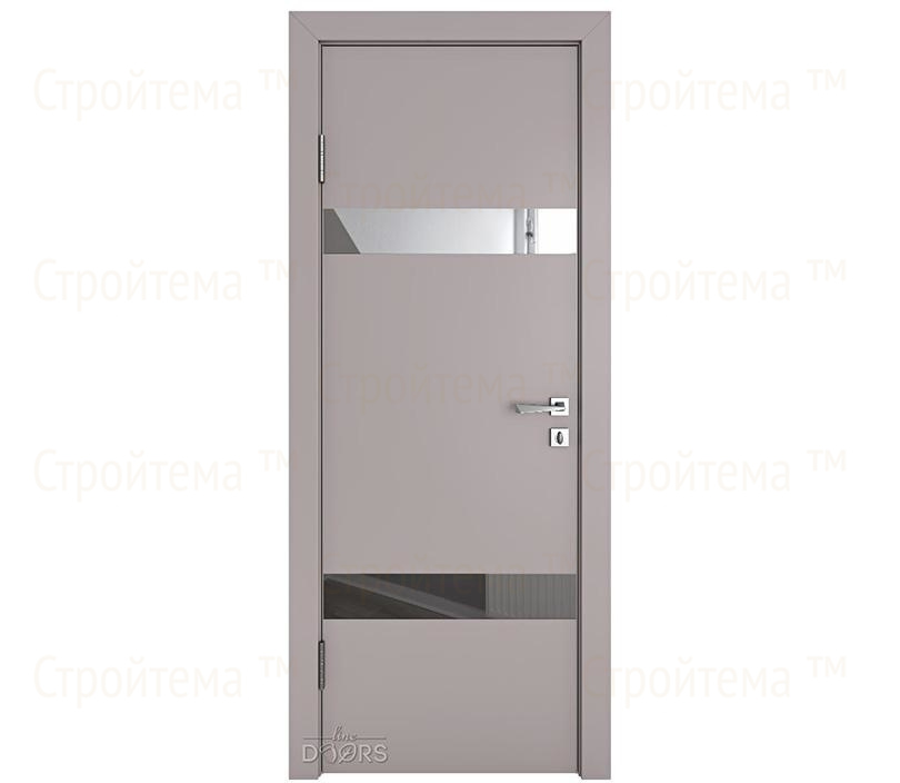 Дверь межкомнатная Линия дверей DO-502 (ДО-502) Серый бархат/Зеркало