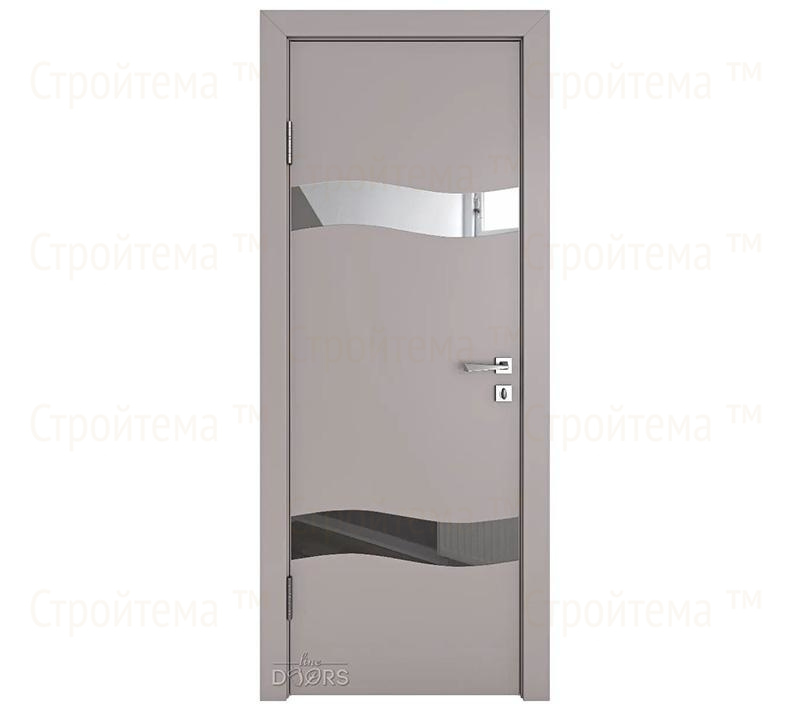 Дверь межкомнатная Линия дверей DO-503 (ДО-503) Серый бархат/Зеркало