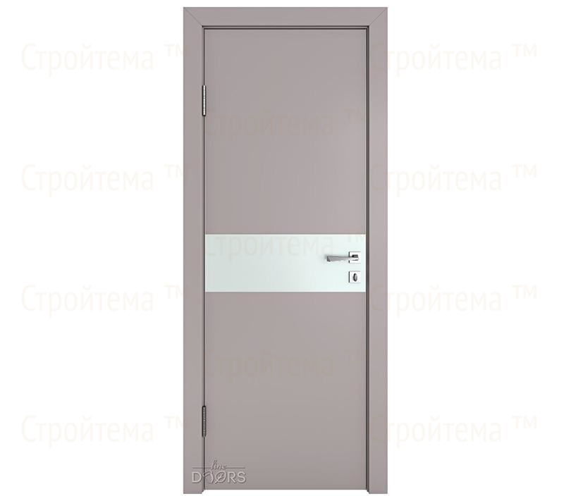 Дверь межкомнатная Линия дверей DO-509 (ДО-509) Серый бархат/Снег