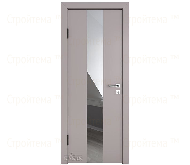 Дверь межкомнатная Линия дверей DO-510 (ДО-510) Серый бархат/Зеркало