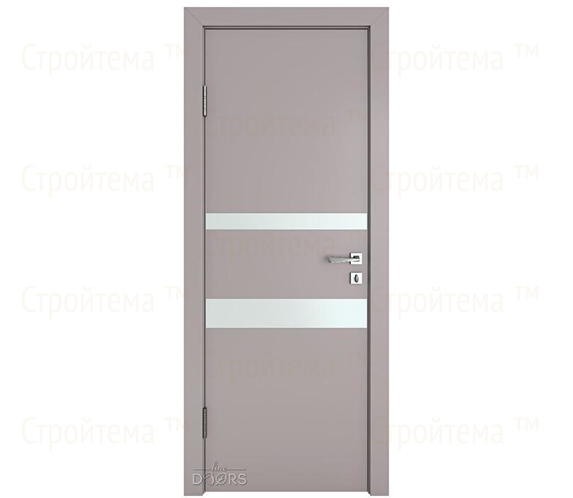 Дверь межкомнатная Линия дверей DO-512 (ДО-512) Серый бархат/Снег