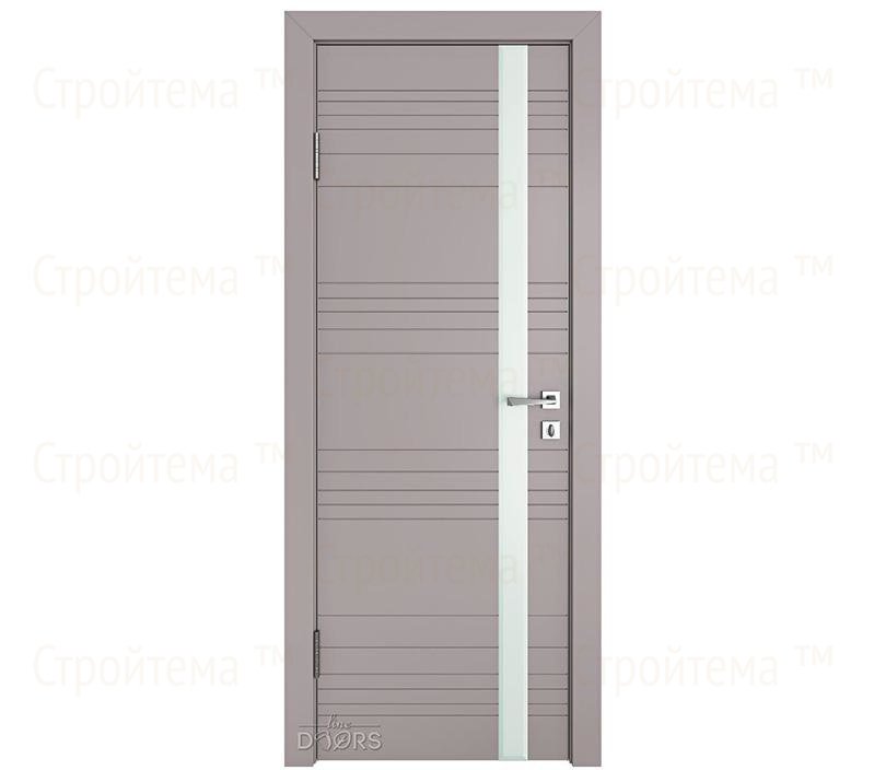 Дверь межкомнатная Линия дверей DO-514 (ДО-514) Серый бархат/Снег