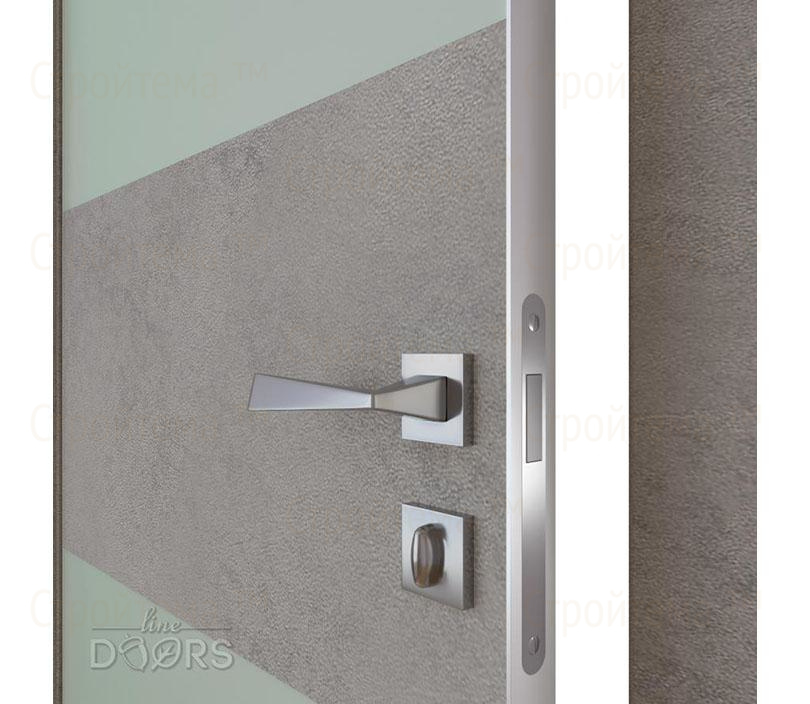 Дверь межкомнатная Линия дверей DO-508 (ДО-508) Бетон светлый/Снег
