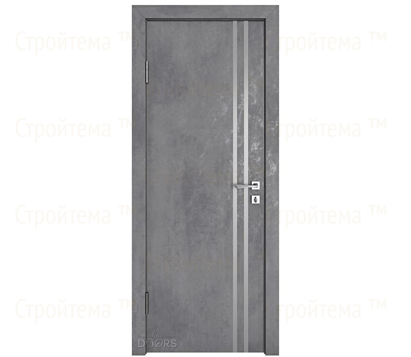 Дверь межкомнатная Линия дверей DG-506 (ДГ-506) Бетон темный