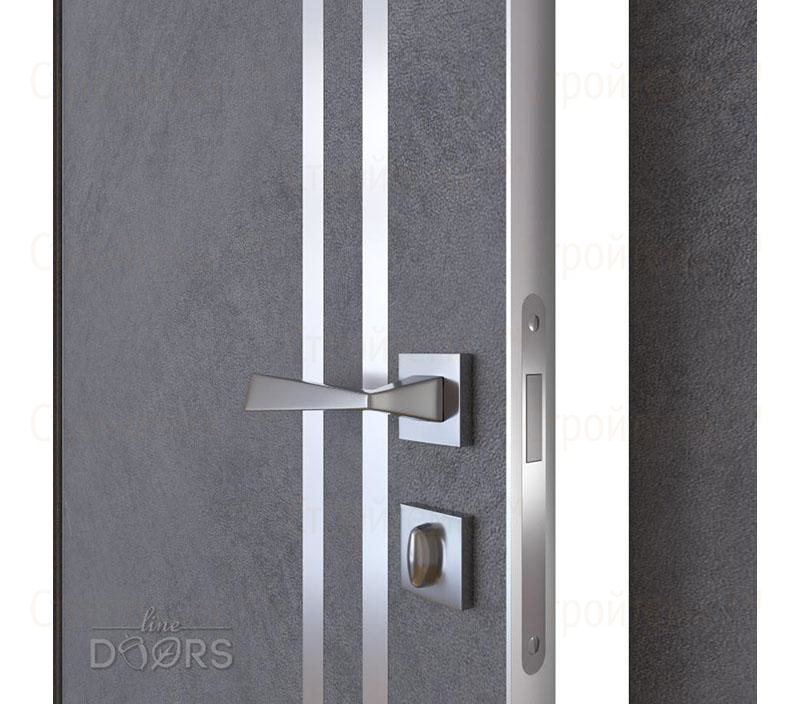 Дверь межкомнатная Линия дверей DG-506 (ДГ-506) Бетон темный