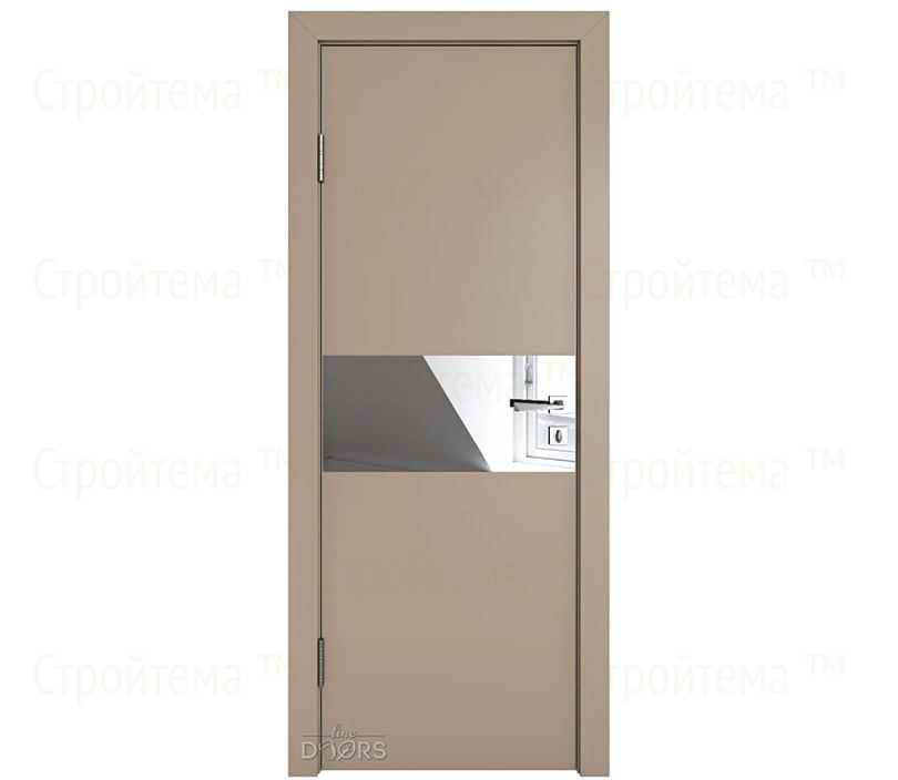 Дверь межкомнатная Линия дверей DO-501 (ДО-501) Латте софт/Зеркало