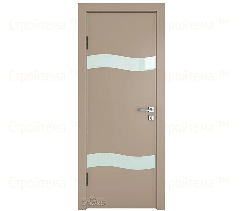 Дверь межкомнатная Линия дверей DO-503 (ДО-503) Латте софт/стекло Белое