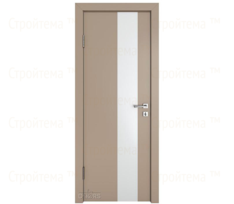 Дверь межкомнатная Линия дверей DO-504 (ДО-504) Латте софт/Снег