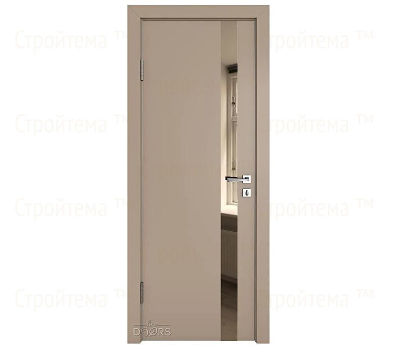 Дверь межкомнатная Линия дверей DO-507 (ДО-507) Латте софт/зеркало Бронза