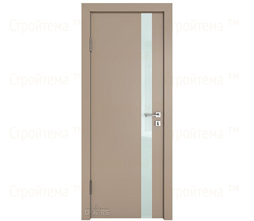 Дверь межкомнатная Линия дверей DO-507 (ДО-507) Латте софт/стекло Белое