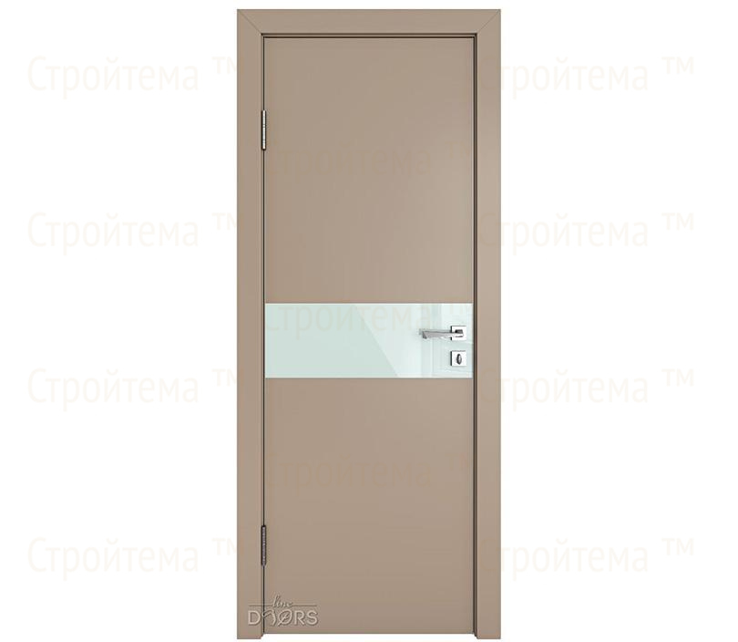 Дверь межкомнатная Линия дверей DO-509 (ДО-509) Латте софт/стекло Белое