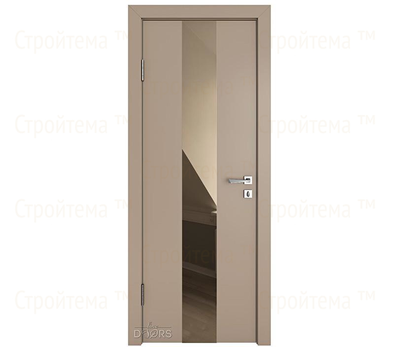 Дверь межкомнатная Линия дверей DO-510 (ДО-510) Латте софт/зеркало Бронза