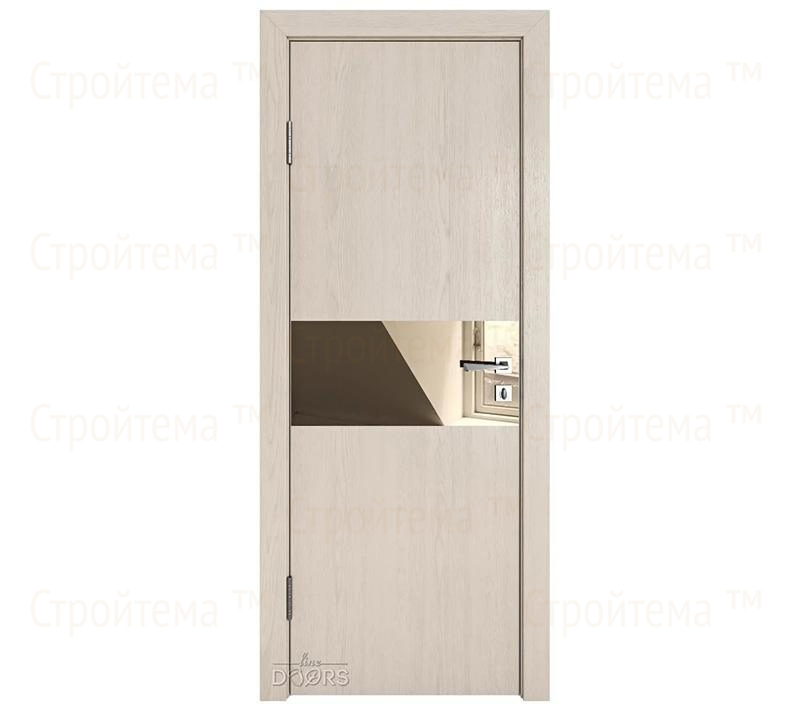 Дверь межкомнатная Линия дверей DO-501 (ДО-501) Ясень капучино/зеркало Бронза